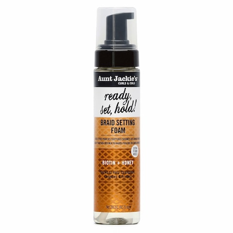 Aunt JackiesCurls  Coils Braid  Twist Collection Ready Set Hold Braid Setting Foam with Extra Firm Hold 85 fl oz