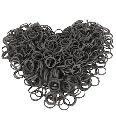 1200 Pack Mini Rubber Bands Soft Elastic Bands Small Tiny Hair Ties for Toddlers Kids Audits Ponytails Braids Wedding Hairstyle  Black