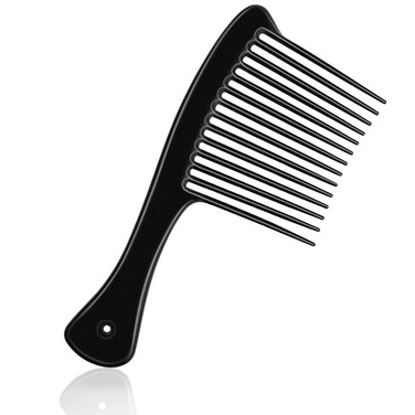 Wide Tooth Comb Large Thickened Hair Comb Shower Combs for Wet Curly Straight Hair Round Comb Teeth no Hair Damage Black