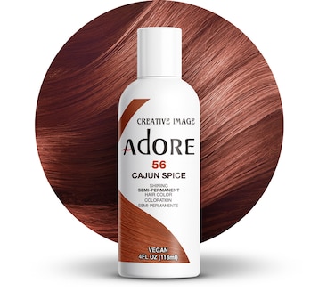 AdoreSemi Permanent Hair Color  Vegan and CrueltyFree Hair Dye  4 Fl Oz  056 Cajun Spice Pack of 1