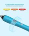 TerviiixSmall Barrel Curling Iron Wand 38 Inch Thin Curling Wand Iron for Short  Long Hair Argan Oil and Keratin Infused Ceramic Tiny Curler with Digital Adjustable Temperature  AutoOff 9mm