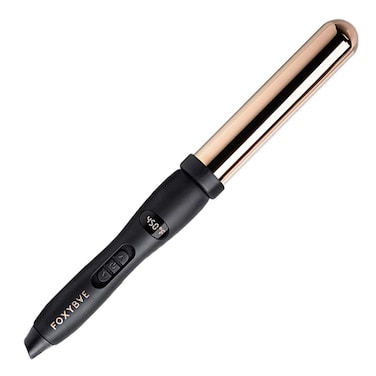 FoxyBae Wanderlux 32mm Curling Wand  Professional Rose Gold Titanium Hair Curling Iron with Temperature Control  Auto Shut Off  LCD Display