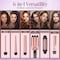 Asani Curling Iron Wand Set 6in1  Beachwaver Hair Curler with 3 Barrel Hair Crimper Tapered Spiral Curling Iron  Fast Heating Travel Hot Styling Tools for Women with Dual Voltage 110240V AC