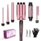 Asani Curling Iron Wand Set 6in1  Beachwaver Hair Curler with 3 Barrel Hair Crimper Tapered Spiral Curling Iron  Fast Heating Travel Hot Styling Tools for Women with Dual Voltage 110240V AC