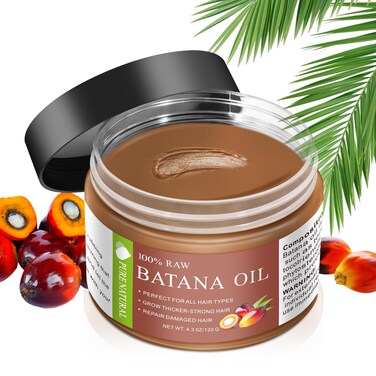 Raw Batana Oil for Hair Growth100 Pure Batana Oil Dr Sebi Batana Oil from Honduras Unrefined Promotes Hair thicknessPrevents Hair Loss for Men  Women 42 oz