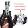 Fusion Bond Crusher Tool for Keratin Hair Extensions Pliers for Micro Rings Beads Black Hair Extensions opener and Removal Tool Professional Hair Extension Tool 1pc Black