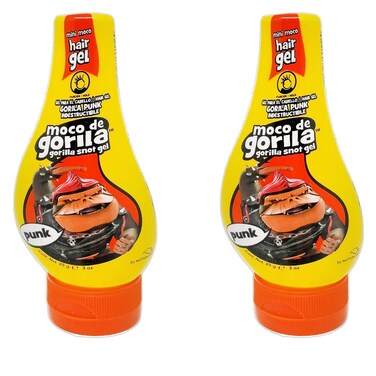 Moco de Gorila Gorilla Snot Hair Gel Mini Punk Travel Size 3 oz 85g 2 PACK