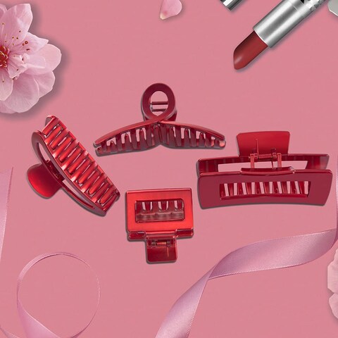 Hair Claw Clips for Women and Girls4PCS Large Medium and Small Fit Thin Hair and Thick HairStrong Hold Jaw Clips for Femal Hair Styling Accessories