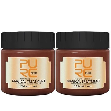 2 Pcs 120ml PURC Magical Hair Mask  5 Seconds Repairs Damage Advanced Molecular Repair for Roots Keratin Treatment  Conditioner for Dry  Damaged Hair
