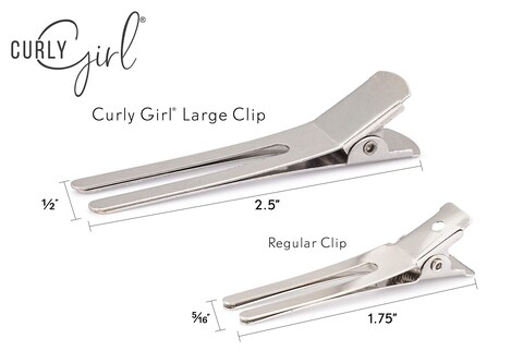Curly GirlLARGE Root Alligator Clips Rust Resistant Salon or Home Use For Curly Hair