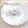 JAKAWINBride Wedding Hair Comb Crystal Hair Piece Rhinestone Bridal Hair Accessories for Women HC042 Silver