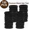 150 PCS Hair Ties Ponytail Holders 4MM Black Hair Ties for Thick Hair Premium Elastic Hair Ties Bulk Hair Elastics Hair Tie for Women Men Girls