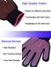 Heat Resistant Glove for Hair Styling Curling Iron Flat Iron and Curling Wand Pink Edge Silicone Bump 1 Piece