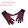 Heat Resistant Glove for Hair Styling Curling Iron Flat Iron and Curling Wand Pink Edge Silicone Bump 1 Piece