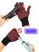 Heat Resistant Glove for Hair Styling Curling Iron Flat Iron and Curling Wand Pink Edge Silicone Bump 1 Piece