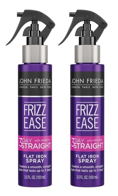 John FriedaFrizzEase 3 Day Straight Flat Iron Spray 35 Ounce 103ml 2 Pack