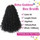 12inch Goddess Box Braids Crochet Hair Crochet Box Braids Curly Ends 3X Bohemian Crochet Box Braids Hair Synthetic Crochet Hair Extensions12inchPack of 8 1B