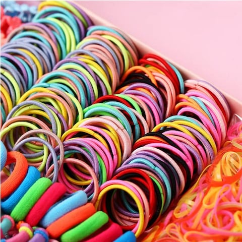 786 pcs Colorful Hair Clips Ties Ponytail Holders Rubber Bands for Girls and Toddlers Hair Accessories Set