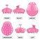 RELAXO Shampoo Massager Brush for All Kinds of Hairs Shower Scalp Massager for Men  Women  Helps Promote Healthy Blood Flow Relieve Stress Pink