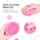 RELAXO Shampoo Massager Brush for All Kinds of Hairs Shower Scalp Massager for Men  Women  Helps Promote Healthy Blood Flow Relieve Stress Pink