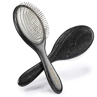 BESTOOLHair Brush Paddle Detangler Brush with Metal Bristles for WomenMenKids Detangling  Massaging Anti Static Best for All Hair Types Wet  Dry DailyUse