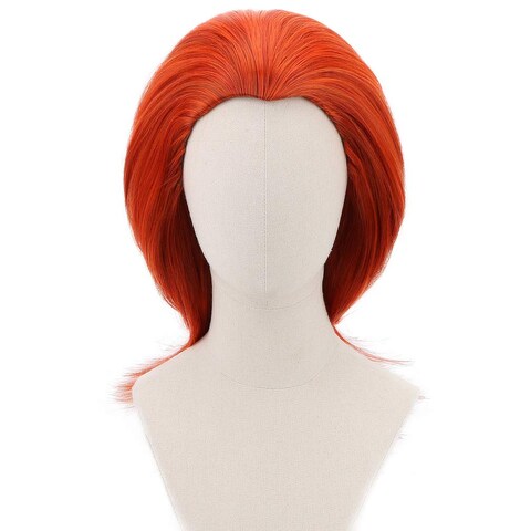 PARTY ZONE Long Orange Cosplay WigWomen Synthetic Straight Role Play Hair Anime Wigs for Party Halloween Costume Wig