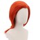 PARTY ZONE Long Orange Cosplay WigWomen Synthetic Straight Role Play Hair Anime Wigs for Party Halloween Costume Wig