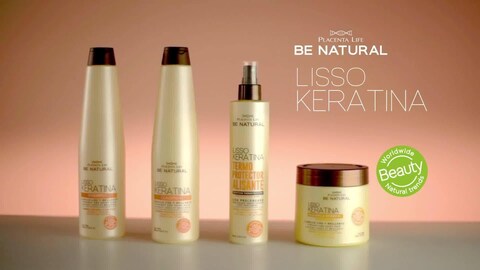 PLACENTA LIFEBE NATURAL LISSO KERATINA Mask with Hydrolyzed Keratin for a Straight and Shiny Hair No More frizz Have a perfect Smooth  350 ml1183 floz
