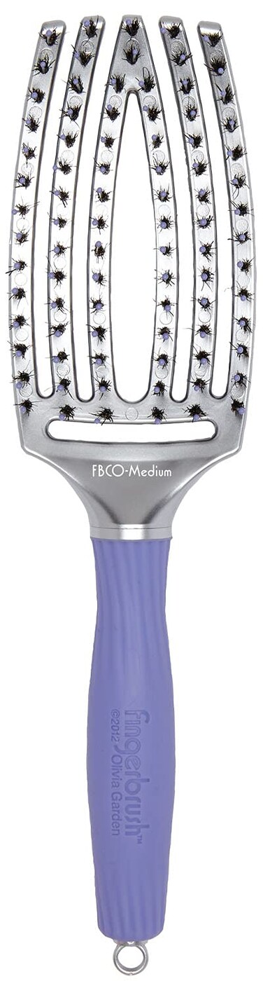 Olivia GardenFingerBrush ScalpHugging  Vented Combo Paddle Hair Brush ionic  100 boar bristles