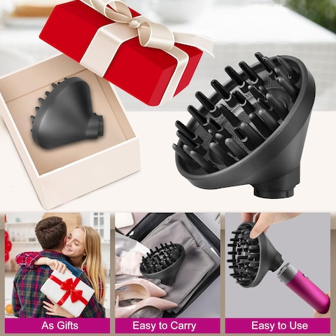 Upgraded Diffuser Attachment for Dyson Curling Iron HS05 HS03 HS01 Portable Hair Dryer Diffuser Nozzle Converting for Airwrap Styler To Hair Dryer