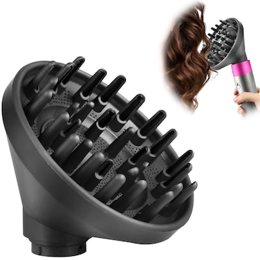 Upgraded Diffuser Attachment for Dyson Curling Iron HS05 HS03 HS01 Portable Hair Dryer Diffuser Nozzle Converting for Airwrap Styler To Hair Dryer