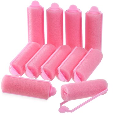 Zhehao36 Pcs Pink Foam Sponge Hair Rollers 276 Inch Small Flexible Sleeping Hair Curlers Soft Hairdressing Curlers for Women Hair Styling2 cm DiameterPink