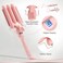 3 Barrel Curling Iron Wand  Triple Hair Waver  Crimper for Beach Waves Set Ceramic Tourmaline with Adjustable Temperature  Beach Waver Pink