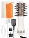 4in1 Travel Hair Dryer Brush Dual Voltage Portable Blow Dryer Brush Styling Tools and Styler Volumizer European Hot Air Brush Straightener and Curler