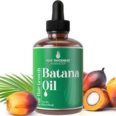 Batana Oil for Hair Growth With Jamaican Black Castor Pumpkin Seed Oil Rosemary Oil Vegan Thickening Moisturizing Strengthening Serum For Women Men Scalp Treatment For Weak Dry Hair 1oz