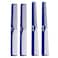 JOHNNY B Professional 4 Pack Carbon Cutting  Styling Combs for Barbers AtHome Use Blue