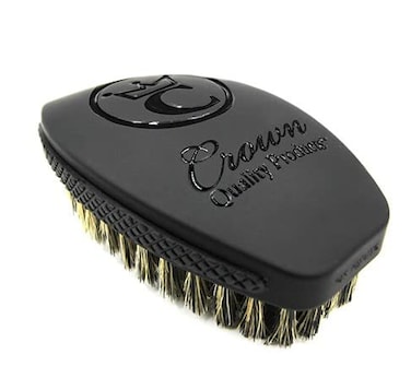 Crown Quality Products360 Sport Wave Caesar 20 Boar Bristle Hairbrush Medium Triple Black  NonSlip Grip Waterproof Design  The Ultimate 360 Wave Brush