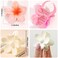 ANEESAA6 Pack Flower Hair Clips for Women and Girls Preppy Flower Claw Clips Hawaiian Plumeria Hair Clips for Thin Hair Large Cute Flower Hair Clips for Thick Hair