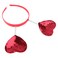 LurroseHeart Headband Red Sequin Loveshaped Head Boppers Party Hair Accessoires for Holiday Festival