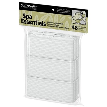 Graham Professional Products Spa Essentials Disposable Headbands female 48 Count 1 Pack