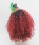 SpeedBeautyWomens Long Red ombre black Curly Wig with Hat Accessories Halloween Costume Wig