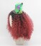 SpeedBeautyWomens Long Red ombre black Curly Wig with Hat Accessories Halloween Costume Wig