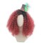 SpeedBeautyWomens Long Red ombre black Curly Wig with Hat Accessories Halloween Costume Wig