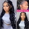 26 Inch 13x4 HD Lace Front Wigs Human Hair 180 Density Body Wave Lace Front Wigs Human Hair Pre Plucked 13x4 Hd Lace Frontal Wigs Human Hair Hd Lace Front Wigs for Black Women Human Hair