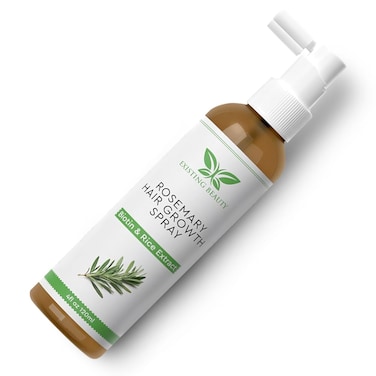 Rosemary and Rice Hair Growth Spray  With Biotin Castor Peppermint Tea Tree Oil  More  For Thicker Fuller Hair by Existing Beauty 4oz