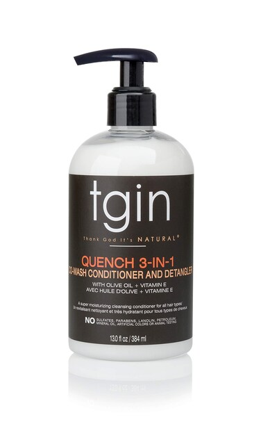tgin Quench 3in1 CoWash Conditioner and Detangler For Dry Hair  Curly Hair  13 Oz