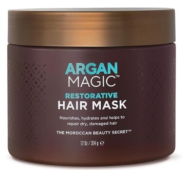 Argan Magic Restorative Hair Mask  Protein Rich Conditioning Hair Mask that Hydrates Restores And Repairs Damaged Hair  Made in USA Paraben Free Cruelty Free 12 oz