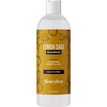 Lemon Sage Shampoo for Oily Hair  Sulfate Free Clarifying Shampoo for Build Up with Lemon Sage Keratin and Tea Tree Oil for Hair and Scalp Care  Deep Cleansing Rosemary Shampoo for Men and Women