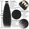 Super Wave Bulk Human Hair 100 Unprocessed Brazilian Virgin Human Hair Extensions Bundles for Braiding Hair Wet and Wave Micro Human Hair1Pack4PCS 18inch Natural Black