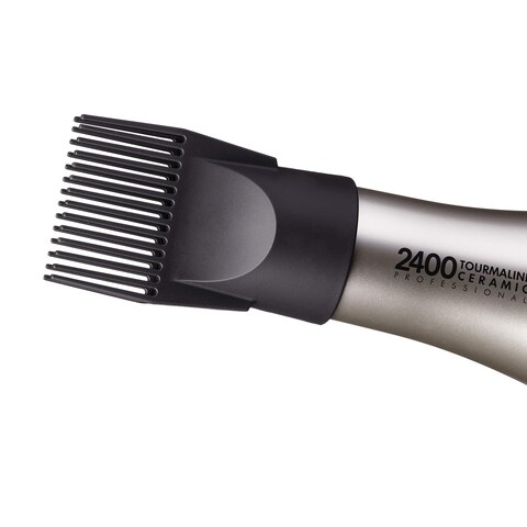 RED by Kiss Hair Dryer 2400 Tourmaline Ceramic Technology Professional Blow Dryer Maximum Shine Fast Drying Adjustable Settings 3 Attachments Salon Quality